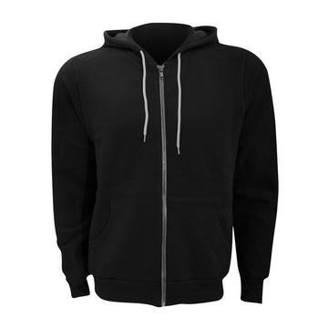 Canvas Fleece Kapuzenjacke