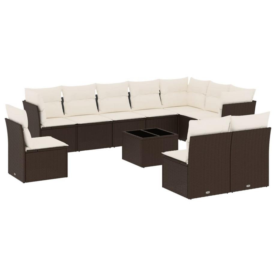 set divano da giardino Polirattan