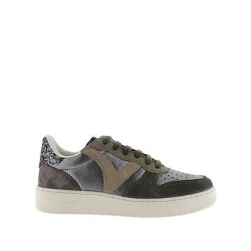 sneakers da in metallo e camoscio madrid