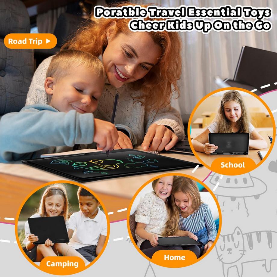 Activity-board  Tableau d'écriture LCD Tableau magique rechargeable pour enfants, jouet éducatif écologique 