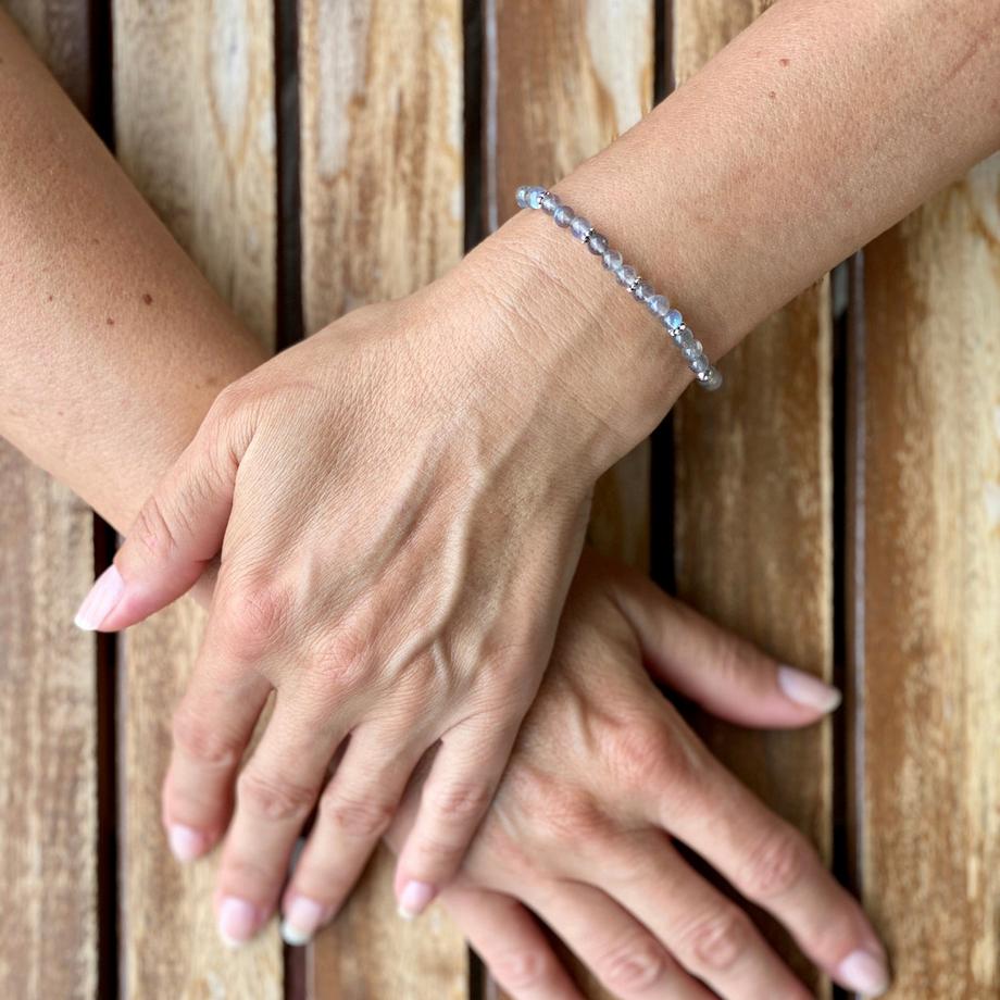 Balibay  Lilou  Armband mit Labradorit & 925 Sterling Silber 