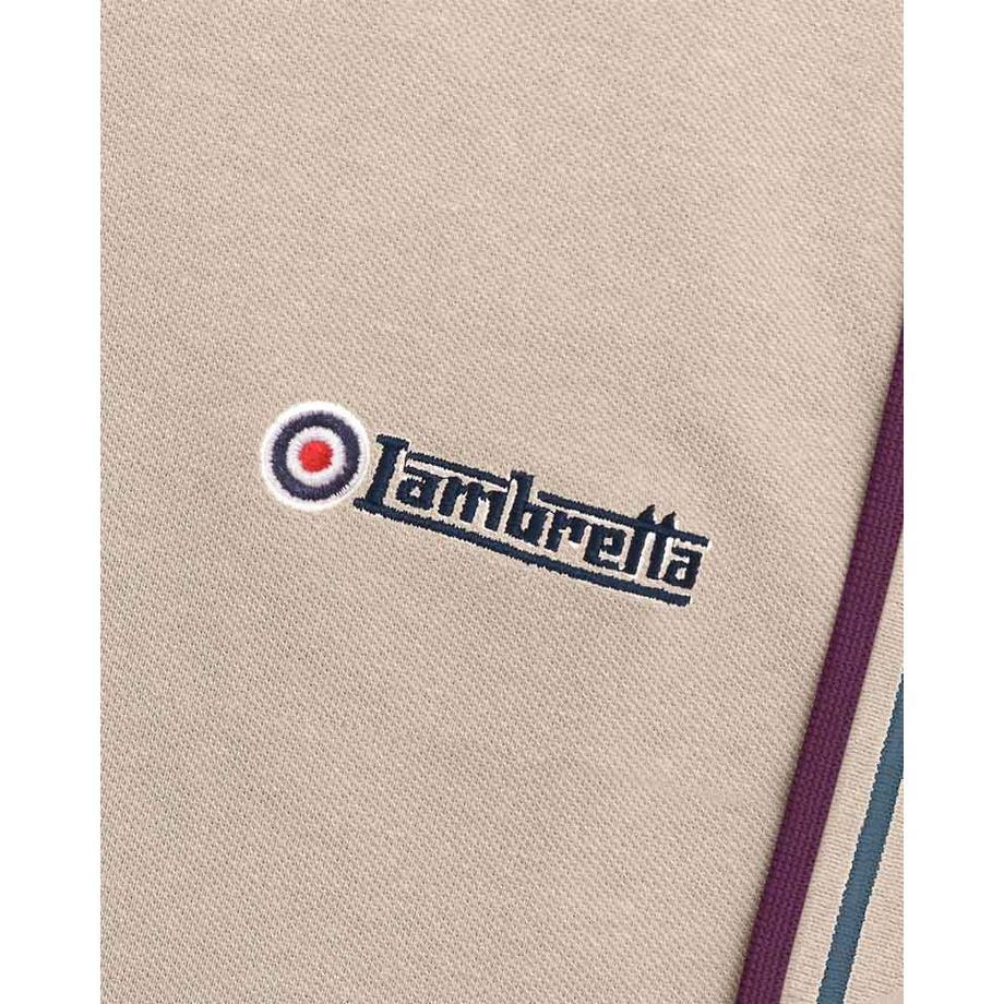 Lambretta Maglietta Polo con Bordo a Righe  