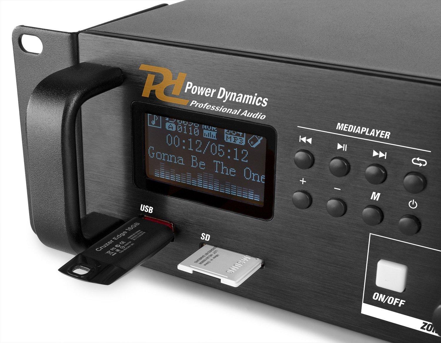 Power Dynamics  PDV360MP3 4-Zonen Mischer 