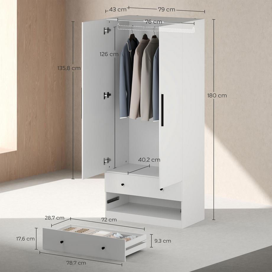 HOMCOM Kleiderschrank  