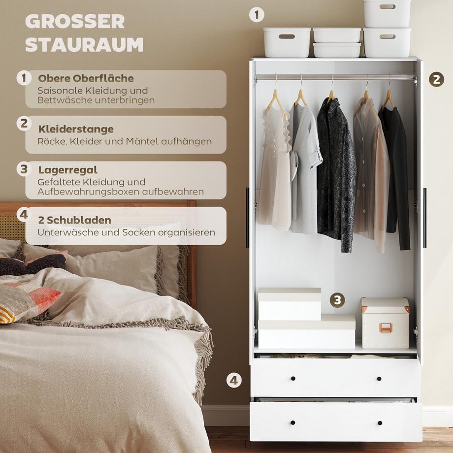 HOMCOM Kleiderschrank  