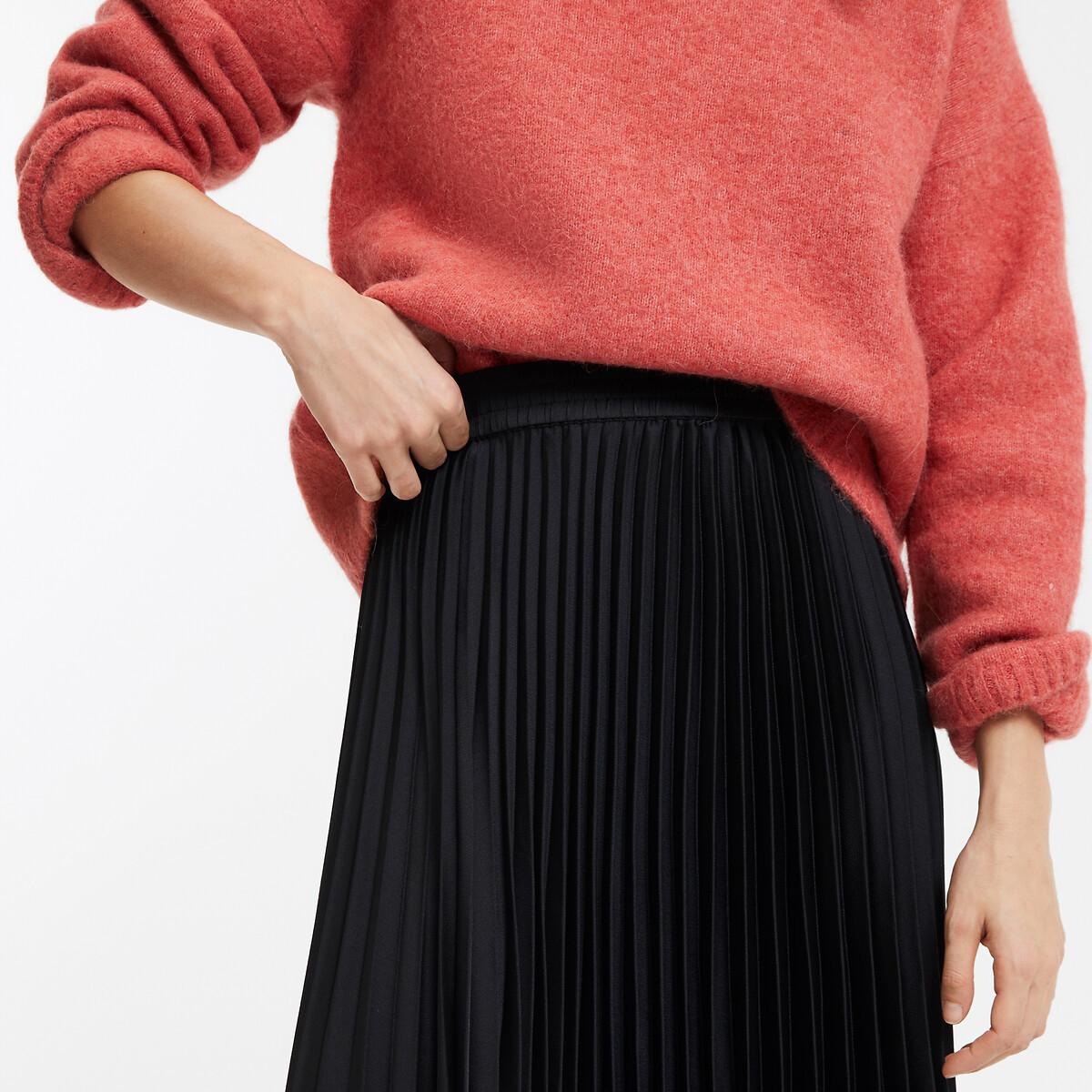 La Redoute Collections Langer Faltenrock mit elastischer Taille  