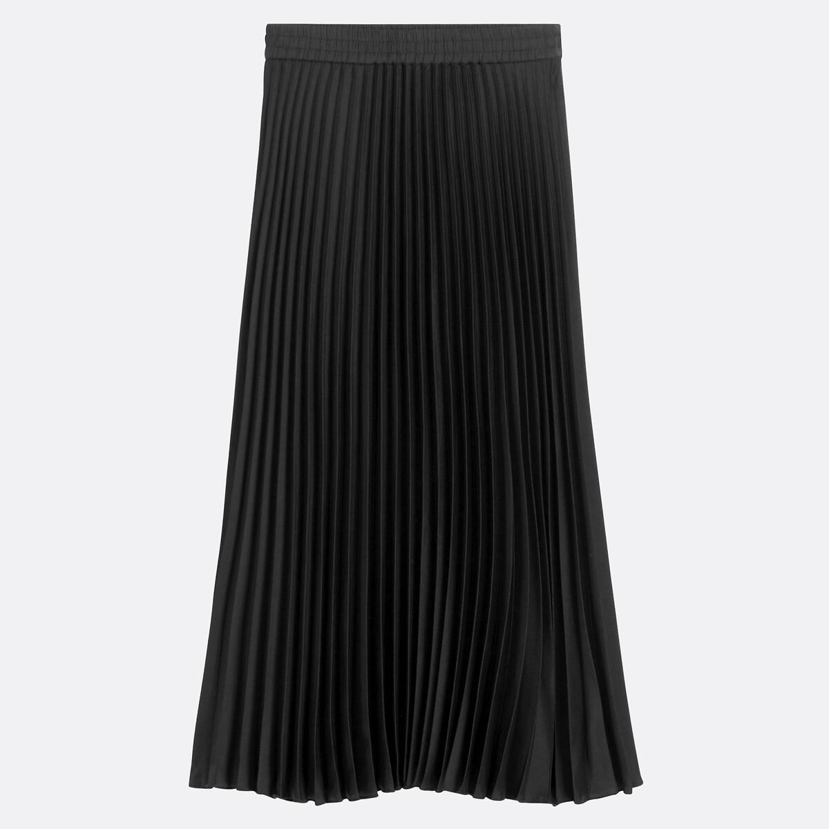 La Redoute Collections Langer Faltenrock mit elastischer Taille  