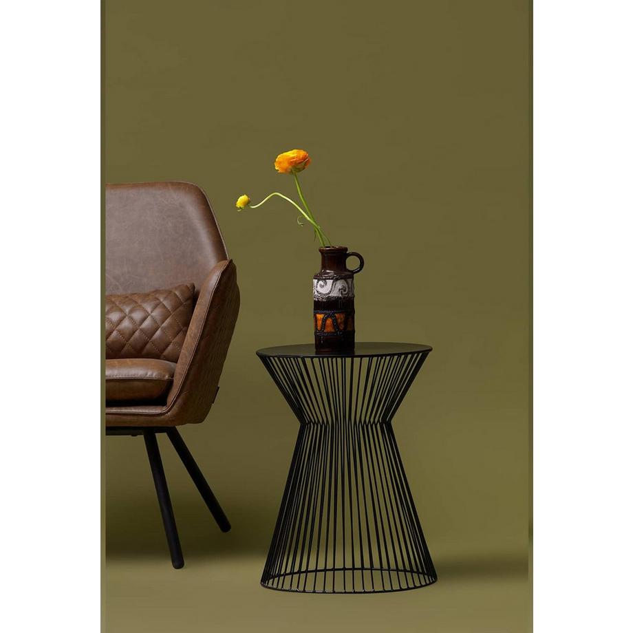 mutoni Beistelltisch Suus Metall Schwarz 35x35  