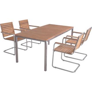 mutoni pleasure Garten Essgruppe Denver Teak natur (5-tlg)  