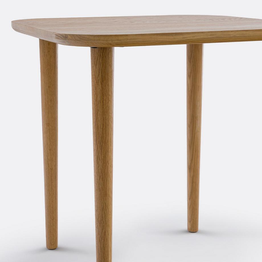 La Redoute Intérieurs Table basse carrée chêne massif L50 cm  
