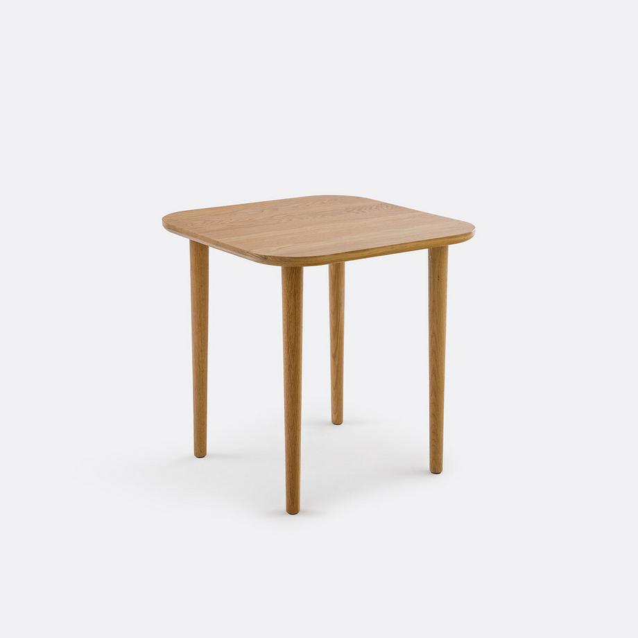 Table basse carrée chêne massif L50 cm