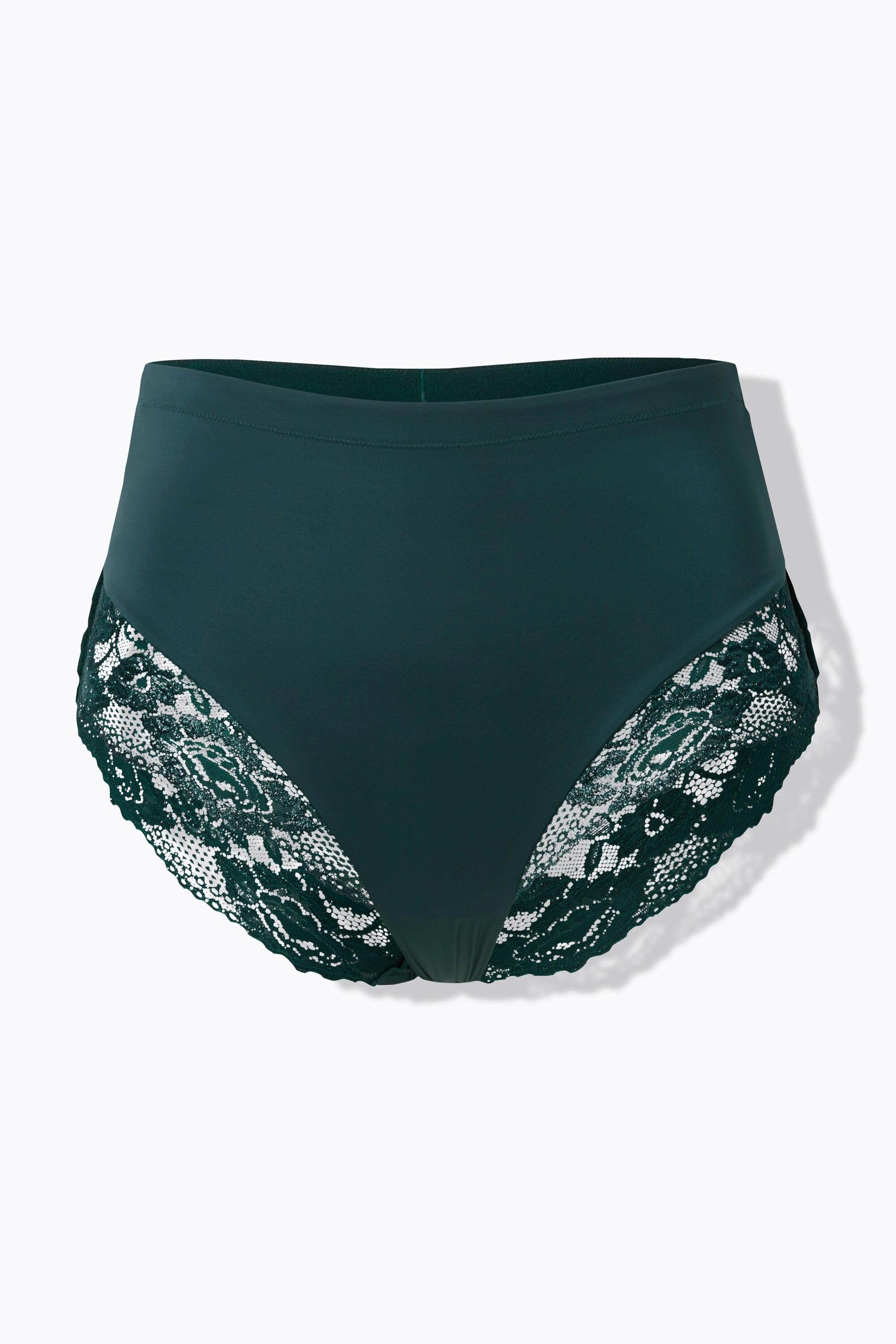 Ulla Popken Culotte Midi Dentelle Transparente Plissée Arrière  