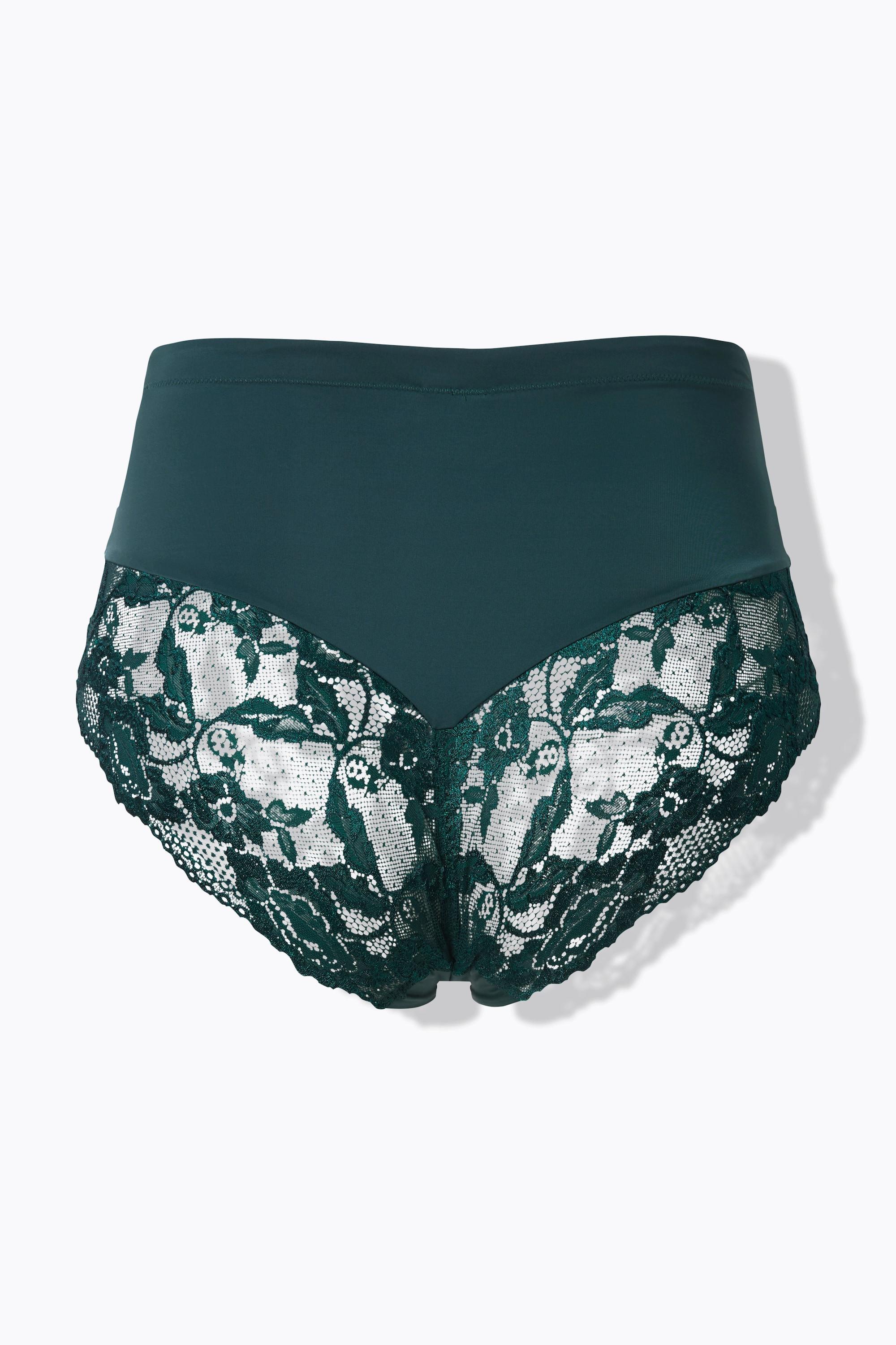 Ulla Popken Culotte Midi Dentelle Transparente Plissée Arrière  