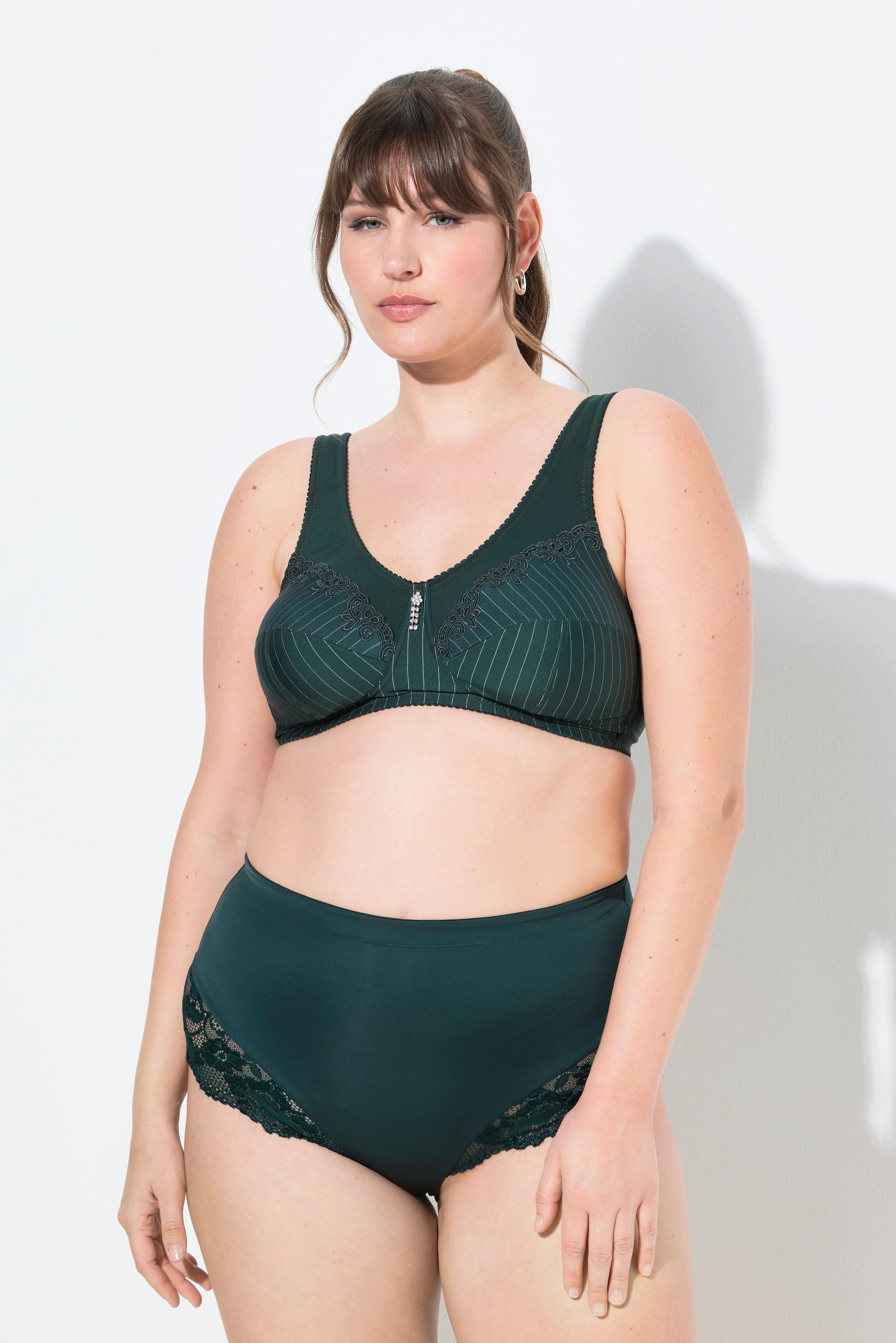 Ulla Popken Culotte Midi Dentelle Transparente Plissée Arrière  