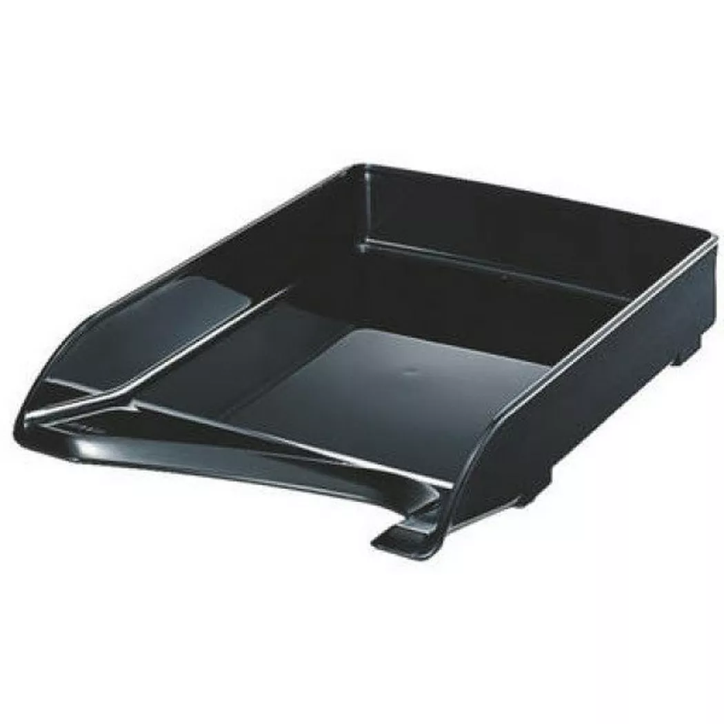 LEITZ Corbeille à courrier Elegant, A4, polystyrène, noir