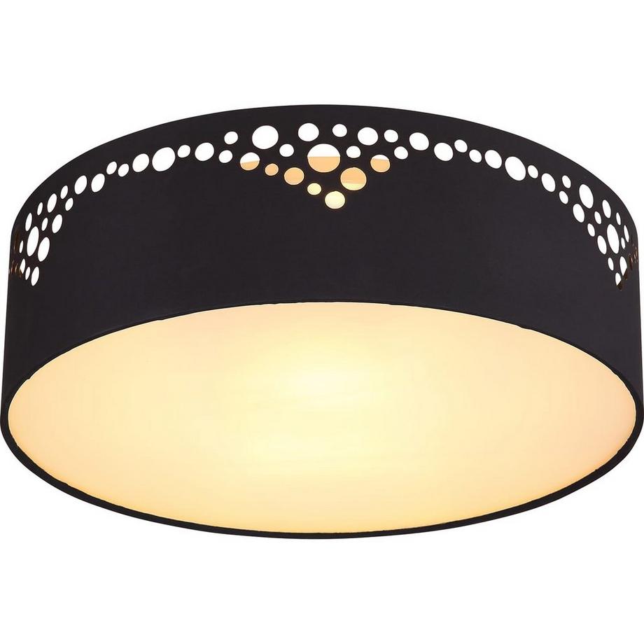 mutoni Plafoniera Ingeborg metallo bianco 2xE27 LED  