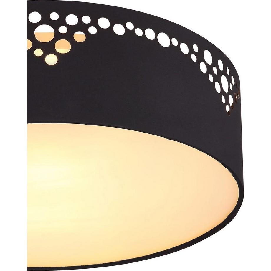 mutoni Plafoniera Ingeborg metallo bianco 2xE27 LED  