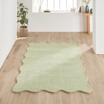 Tapis écailles en laine