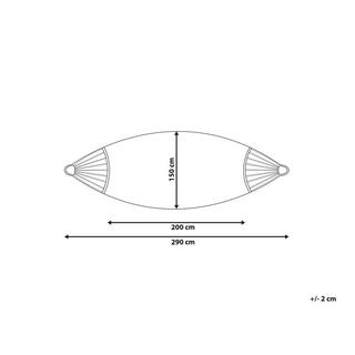 Beliani Hamac en Coton Boho ROCCA  