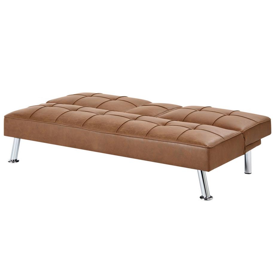 Beliani Canapé-lit en Cuir PU  ROXEN  