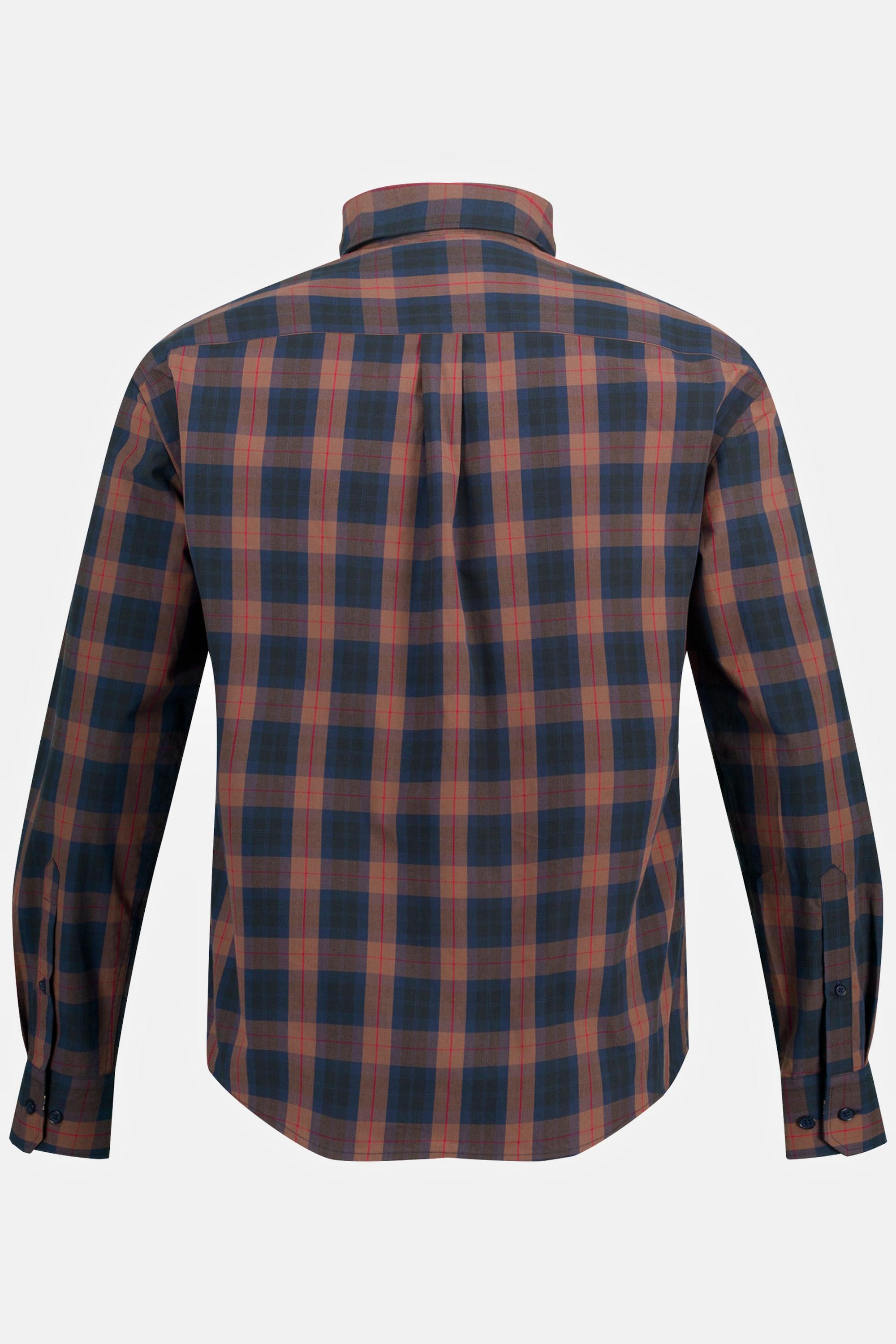 JP1880  Karohemd, Langarm, Buttondown-Kragen, Modern Fit 