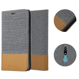 Cadorabo  Housse compatible avec Nokia 2,4 - Coque de protection avec fermeture magnétique, fonction de support et compartiment pour carte 