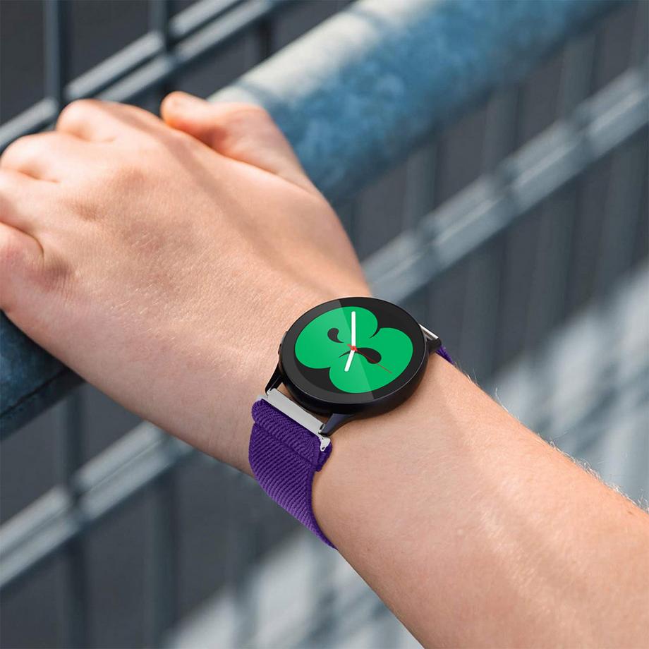 Avizar  Samsung Watch 4 Nylon Armband Violett 