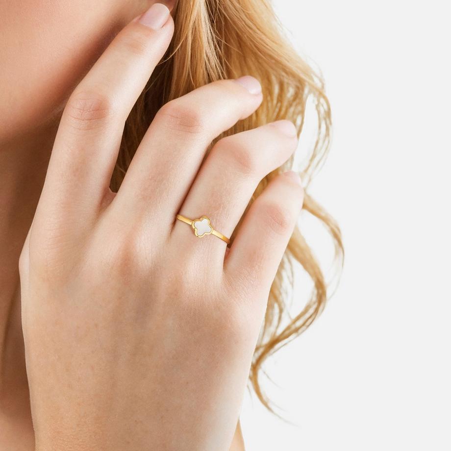 Glanzstücke München  Bague trèfle 