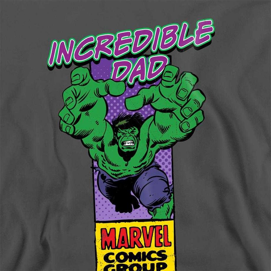 Marvel Comics  Incredible Dad Maglietta Festa Del Papà Hulk Scatola D'angoloerica 