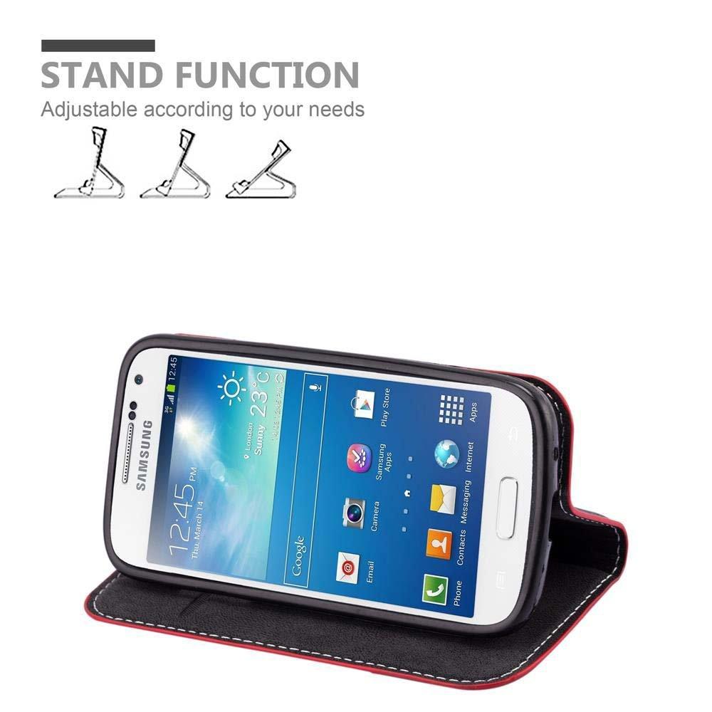 Cadorabo  Housse compatible avec Samsung Galaxy S4 MINI - Coque de protection avec fermeture magnétique, fonction de support et compartiment pour carte 