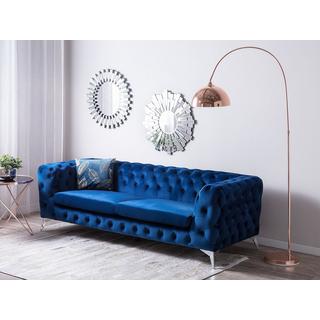 Beliani 3 Sitzer Sofa aus Samtstoff Glamourös SOTRA  