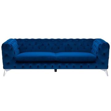 3 Sitzer Sofa aus Samtstoff Glamourös SOTRA