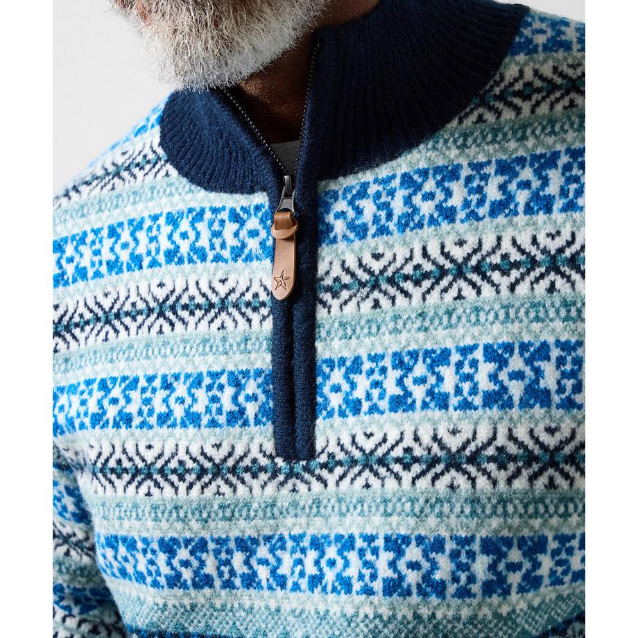 Joe Browns Fair-Isle Strickpullover Stehkragen  