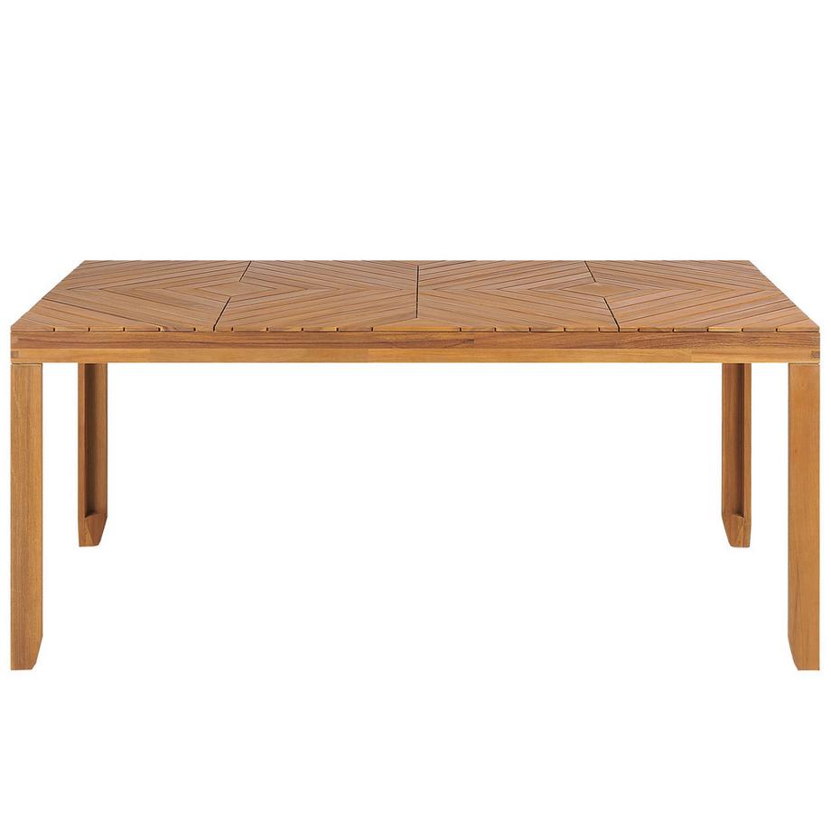 Beliani Gartentisch aus Akazienholz Klassisch BARATTI  