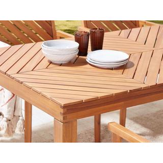 Beliani Tavolo da pranzo da giardino en Legno d'acacia Classico BARATTI  