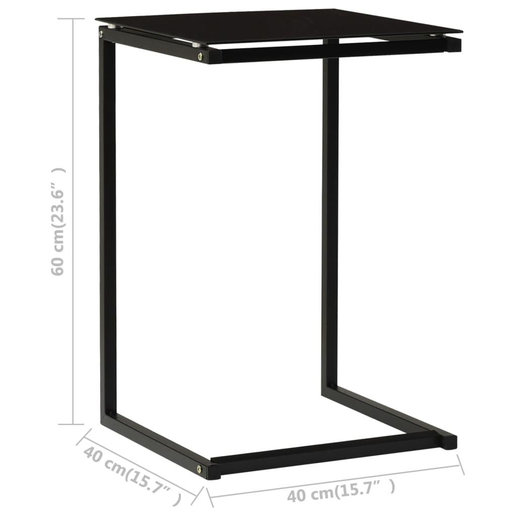 VidaXL Table d'appoint verre  