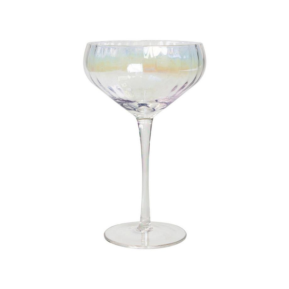 Beliani Set di 4 coppe da champagne en Vetro Retrò MORGANITE  