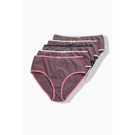Ulla Popken Culottes midi lot de 5 liseré de couleur  