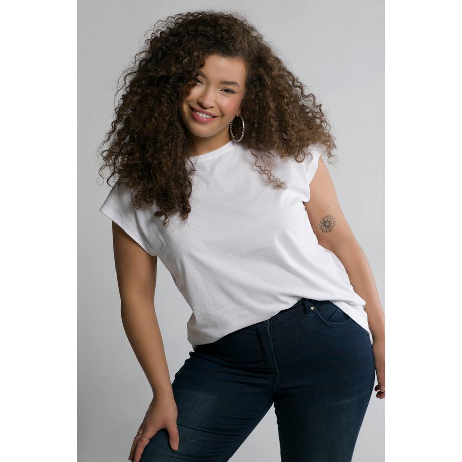 Studio Untold T-Shirt Oversize Girocollo Maniche Corte Confezione Doppia  