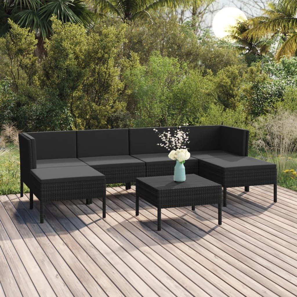 VidaXL Garten-sofagarnitur poly-rattan  