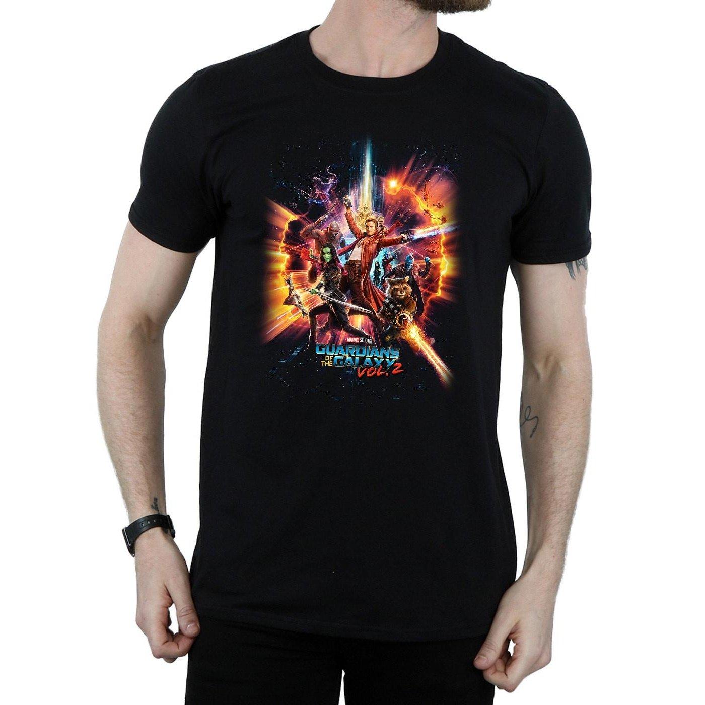 MARVEL  Guardians Of The Galaxy Vol. 2 Team Poster TShirt 