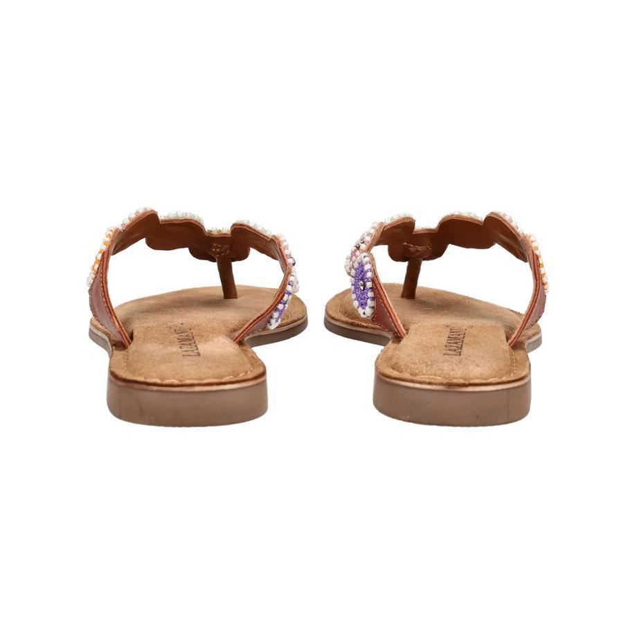 Lazamani Beaded Thong Sandals  