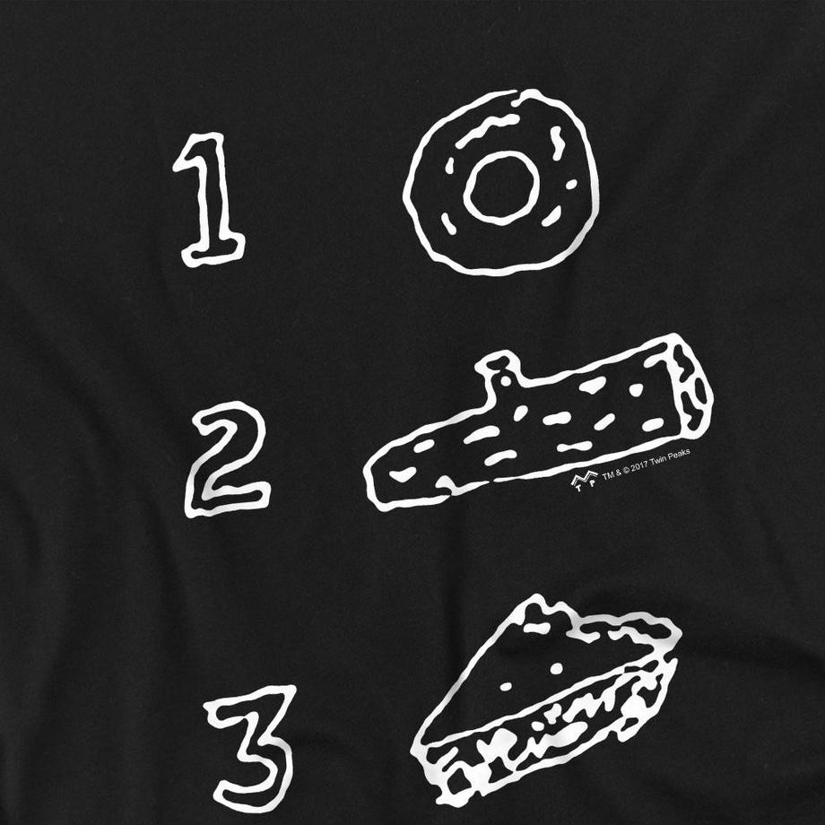 Twin Peaks T-Shirt Pie Log Donut  