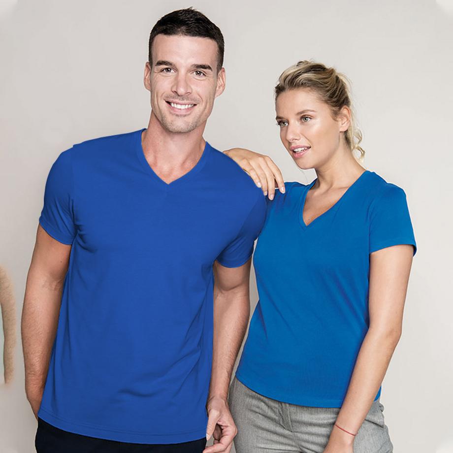 Kariban T-ShirtÀ Manches Courtes Et Col En V Coupe Cintrée  