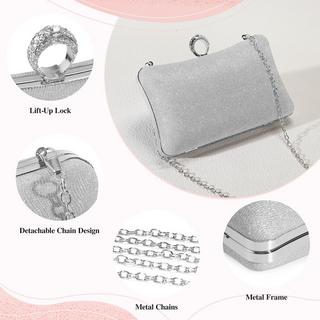 Only-bags.store Kupplung Pailletten Handtasche Strass Abendtasche mit Kette Glänzende Brauttasche Elegante Brieftasche Tasche Kupplung Pailletten Handtasche Strass Abendtasche mit Kette Glänzende Brauttasche Elegante Brieftasche Tasche 