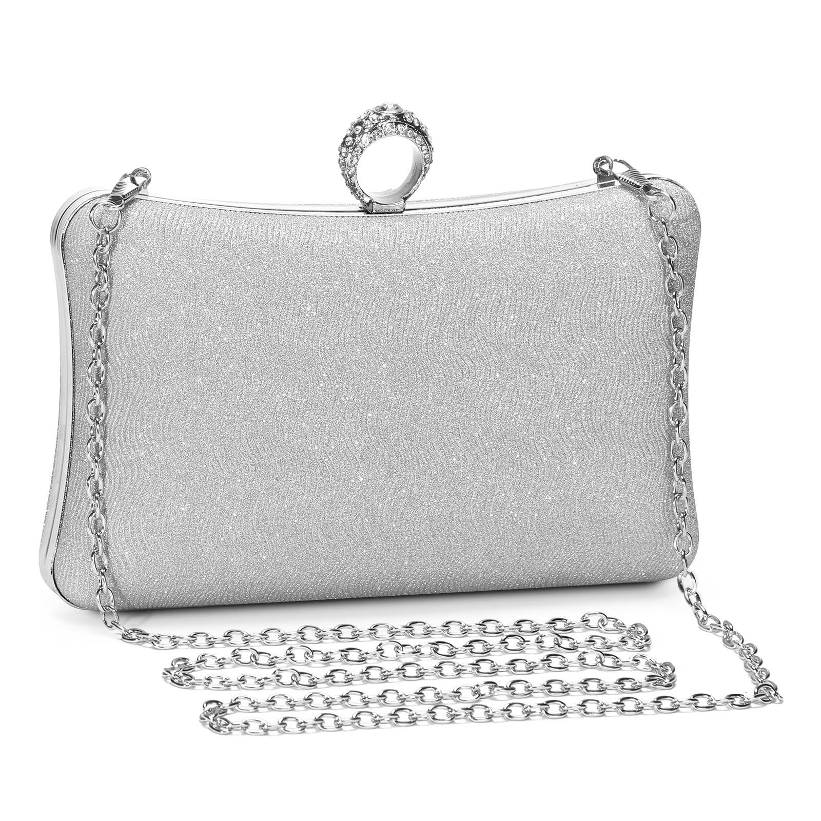 Only-bags.store Kupplung Pailletten Handtasche Strass Abendtasche mit Kette Glänzende Brauttasche Elegante Brieftasche Tasche Kupplung Pailletten Handtasche Strass Abendtasche mit Kette Glänzende Brauttasche Elegante Brieftasche Tasche 