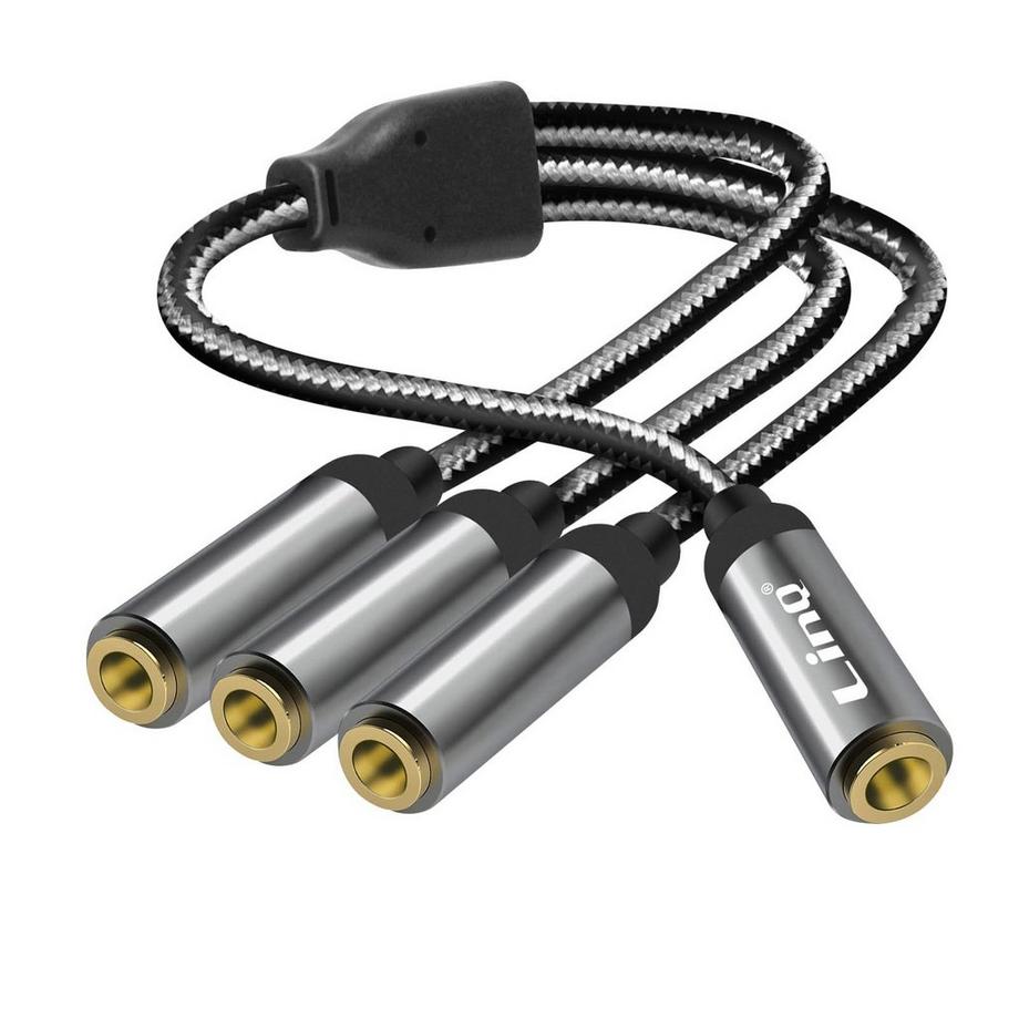 Splitter triple Jack 3.5mm femelle, LinQ