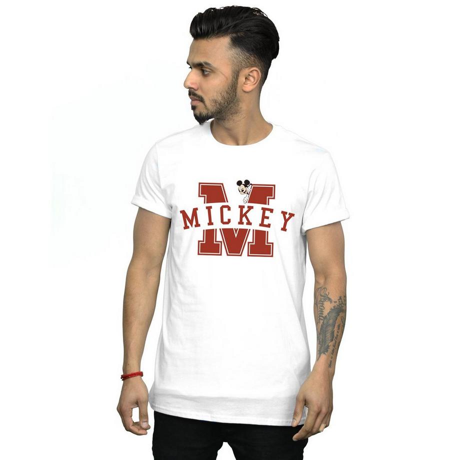 Disney Mickey Mouse M Logo T-Shirt Maniche Corte  