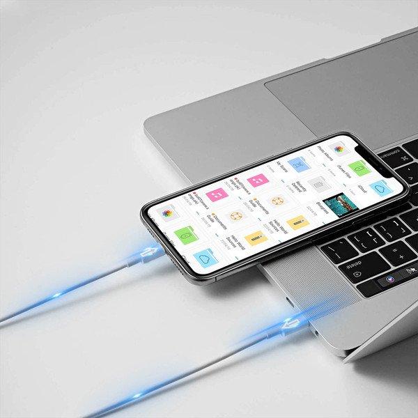 Avizar  Câble USB-C vers Lightning Blanc 1m 