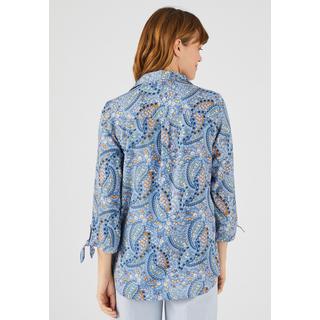 Damart  Gemusterte Bluse mit Schleifen 